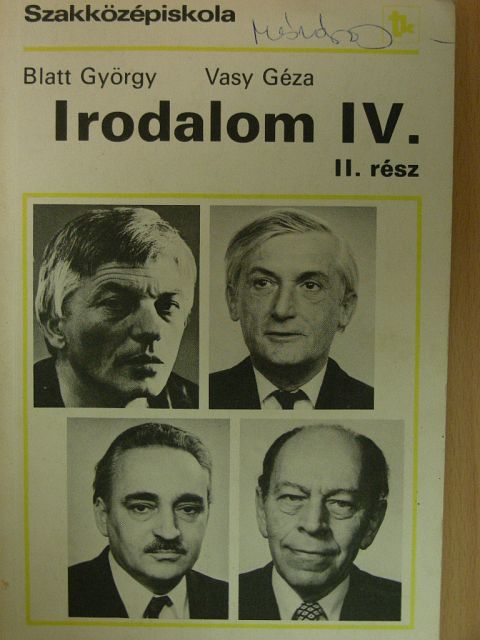 Blatt György - Irodalom IV./II. [antikvár]