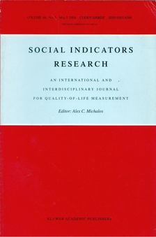 Social Indicators Research Volume 66 No.3 May 1 2004 [antikvár]