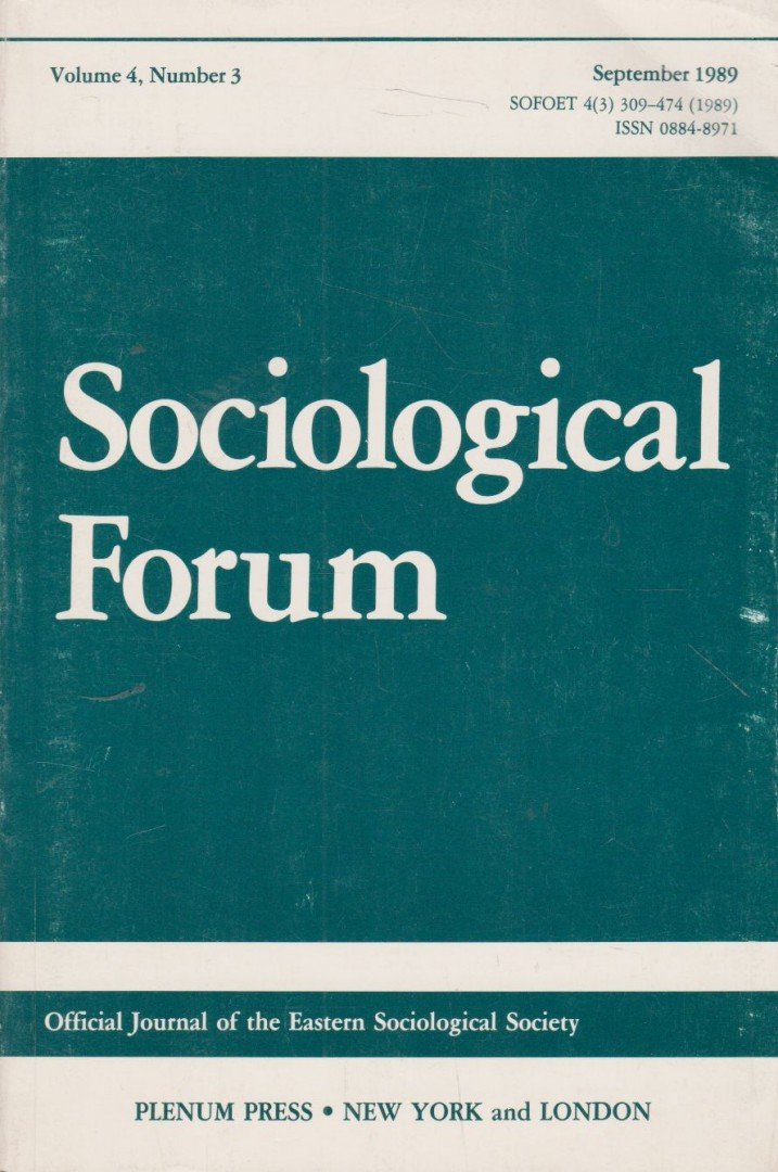 Sociological Forum 1989/3. [antikvár]