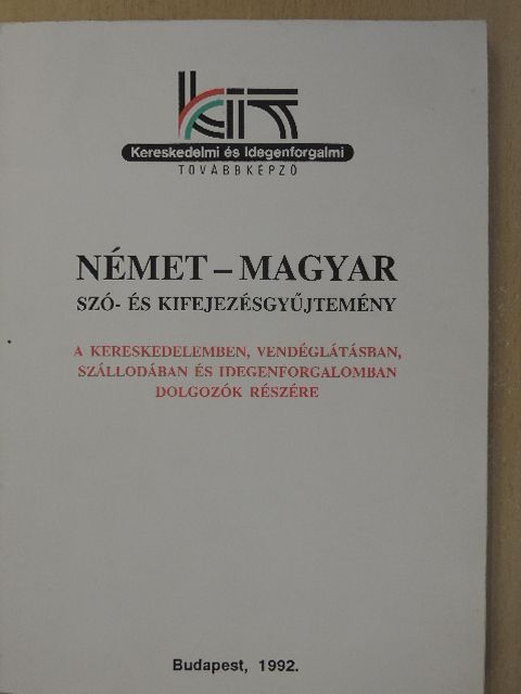 Büttl Mihályné - Német-magyar szó- és kifejezésgyűjtemény [antikvár]
