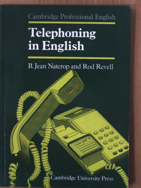 B. Jean Naterop - Telephoning in English [antikvár]