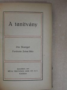 Bourget - A tanitvány [antikvár]
