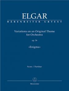 ELGAR - VARIARIONS ON AN ORIGINAL THEME FOR ORCHESTRA OP.36 "ENIGMA", PARTITUR