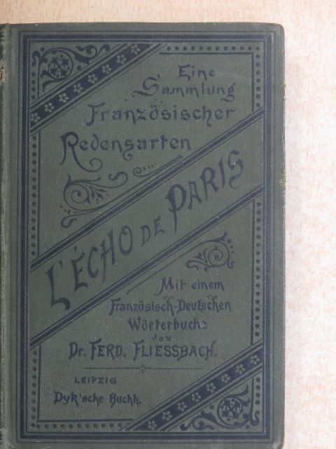 Dr. Ferdinand Fliessbach - L'écho de Paris [antikvár]