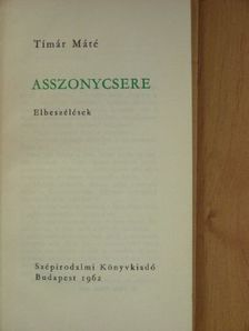 Tímár Máté - Asszonycsere [antikvár]