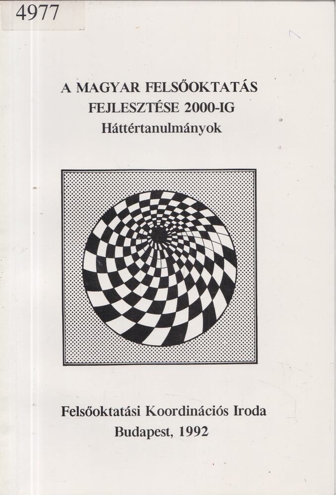 A magyar felsőoktatás fejlesztése 2000-ig [antikvár]