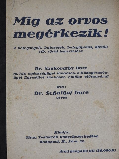 Dr. Schulhof Imre - Mig az orvos megérkezik! [antikvár]