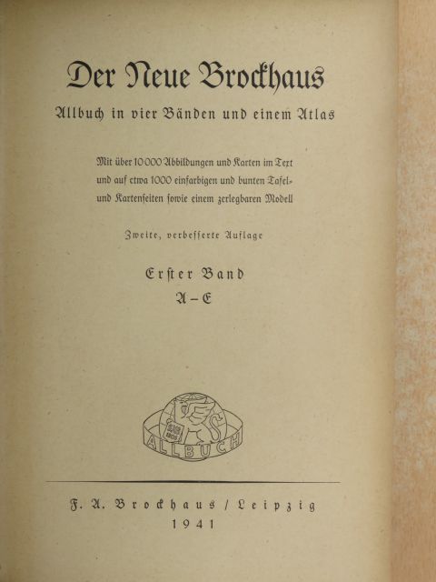 Der Neue Brockhaus I. (gótbetűs) [antikvár]