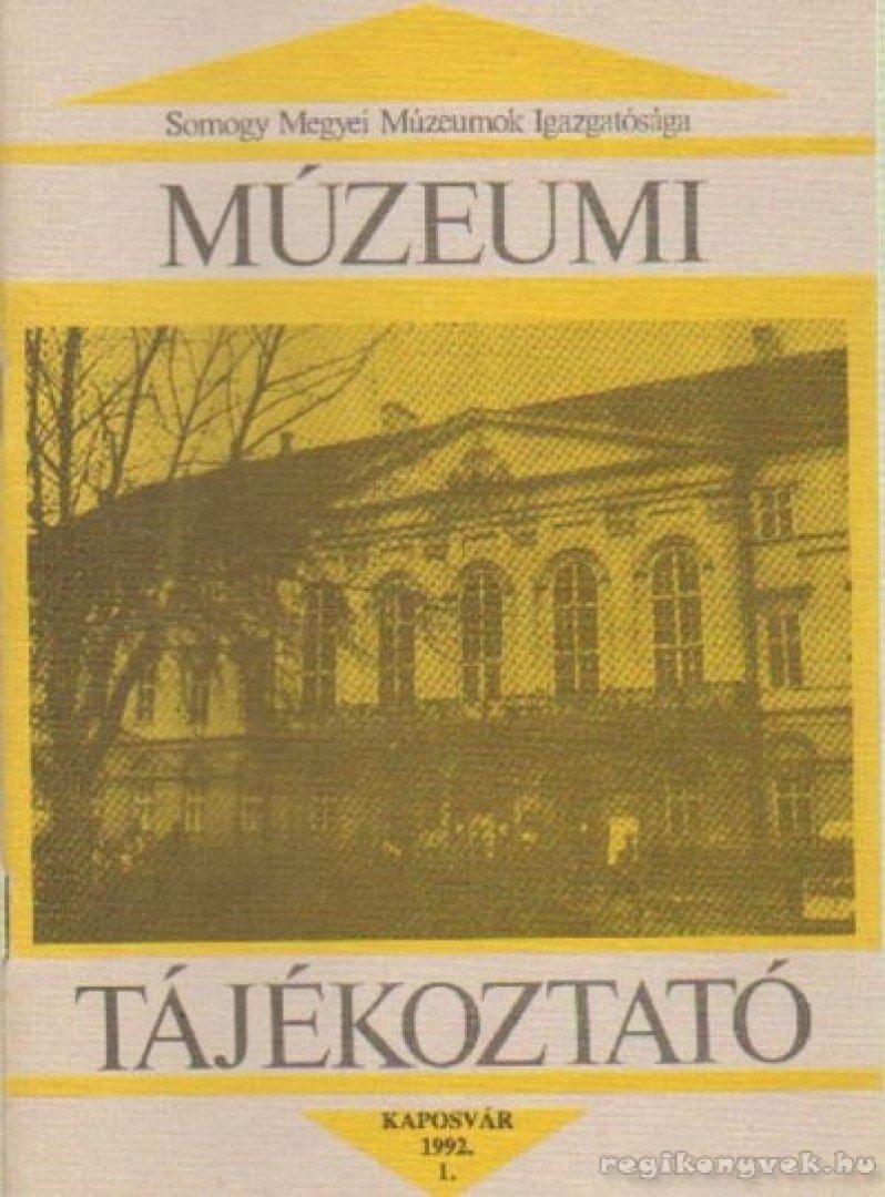 Múzeumi tájékoztató 1992.1. [antikvár]
