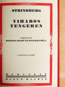 Strindberg - Viharos tengeren [antikvár]