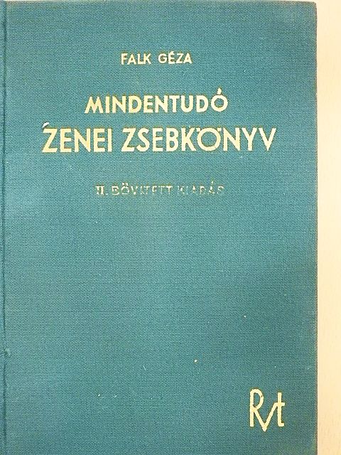 Falk Géza - Mindentudó zenei zsebkönyv [antikvár]