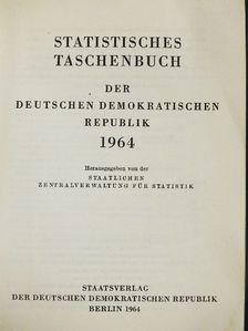Statistisches Taschenbuch der Deutschen Demokratischen Republik 1964 [antikvár]