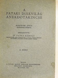 Gonda Béla - A pataki diákvilág anekdotakincse II. [antikvár]