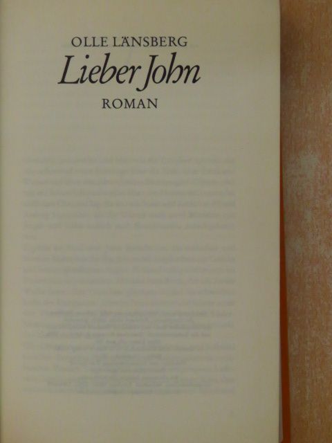 Olle Länsberg - Lieber John [antikvár]