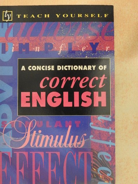 A Concise Dictionary of Correct English [antikvár]
