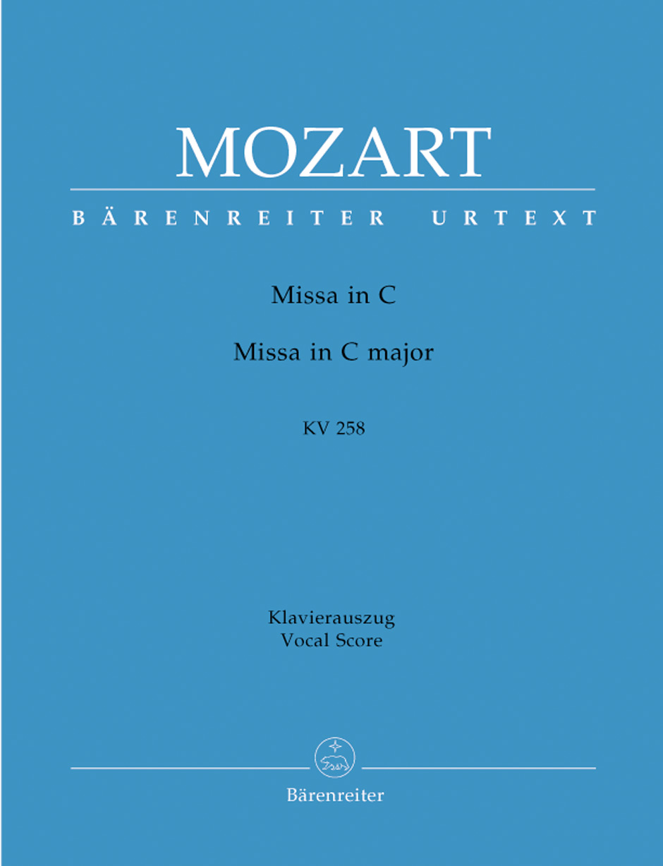 MOZART, W,A, - MISSA IN C KV 258, KLAVIERAUSZUG