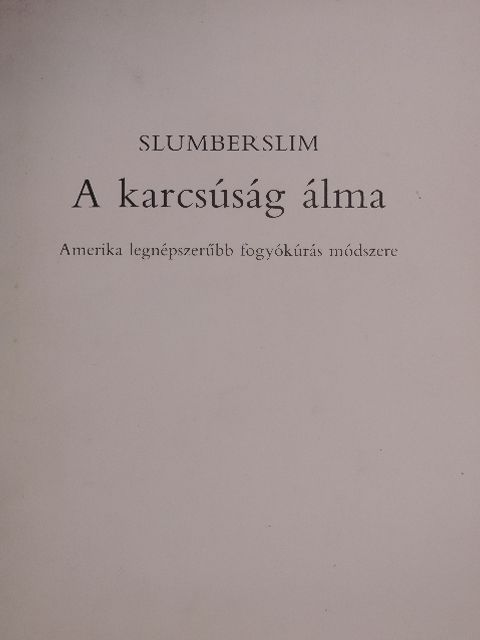 Dr. Alfred J. Cantor - A karcsúság álma [antikvár]