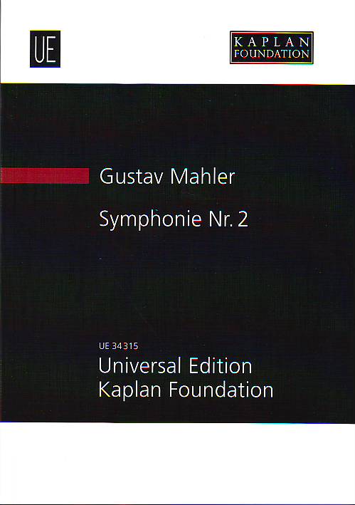 MAHLER - SYMPHONIE NR.2 IN FÜNF SAETZEN (1894, LETZTE REVISION 1910) STUDIENPARTITUR