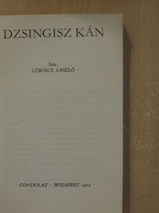 Lőrincz László - Dzsingisz kán [antikvár]