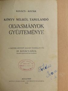 Ábrányi Emil - Könyv nélkül tanulandó olvasmányok gyüjteménye [antikvár]