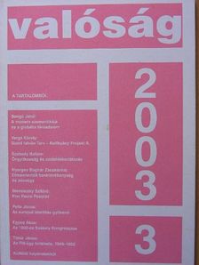 Bangó Jenő - Valóság 2003. március [antikvár]