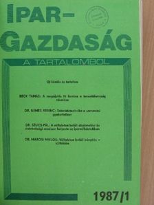 Ipargazdaság 1987. január-december [antikvár]