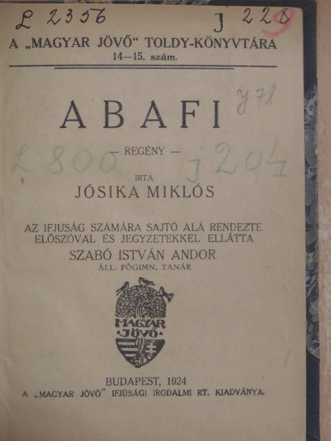 Jósika Miklós - Abafi [antikvár]