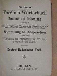 Neuestes Taschen-Wörterbuch Deutsch und Italienisch I-II. [antikvár]