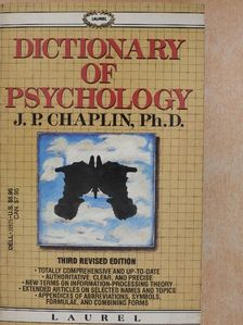 J. P. Chaplin - Dictionary of Psychology [antikvár]