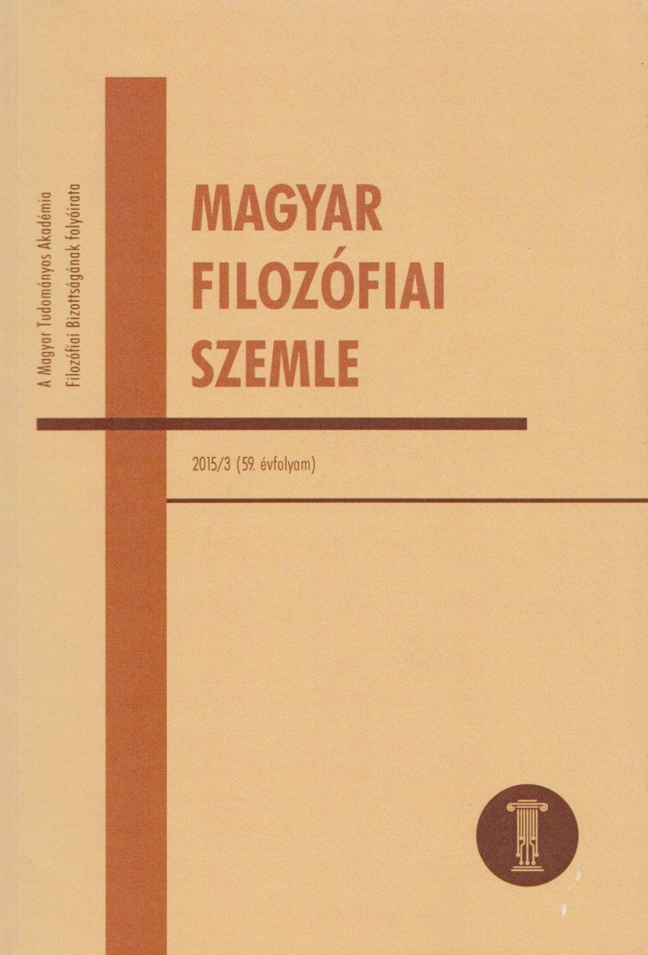 Ambrus Gergely - Magyar Filozófiai Szemle 2015/3. [antikvár]