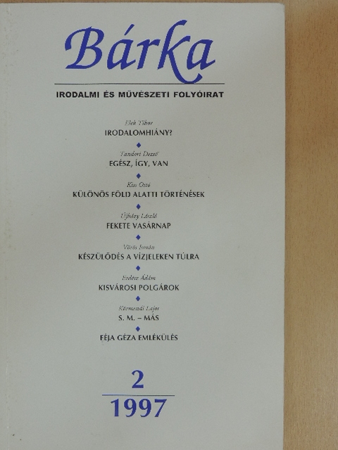 Banner Zoltán - Bárka 1997/2. [antikvár]