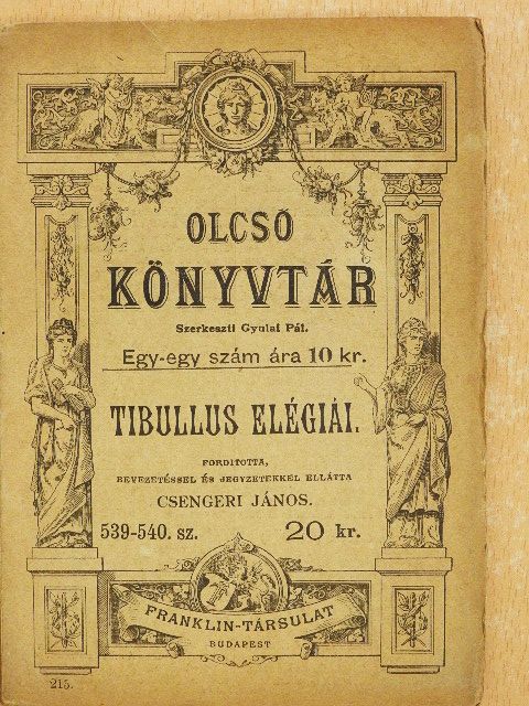 Tibullus - Tibullus elégiái [antikvár]