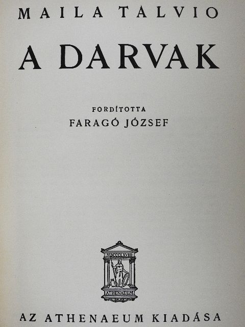 Maila Talvio - A darvak [antikvár]