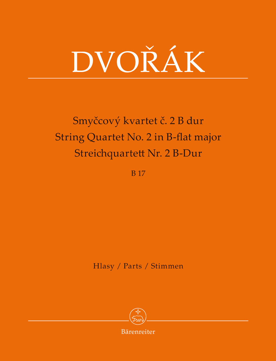 DVORAK - STREICHQUARTETT NR.2 B-DUR  B 17 STIMMEN