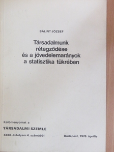 Bálint József - Társadalmunk rétegződése és a jövedelemarányok a statisztika tükrében [antikvár]