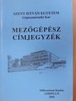 Dr. Balló Béla - Mezőgépész címjegyzék [antikvár]
