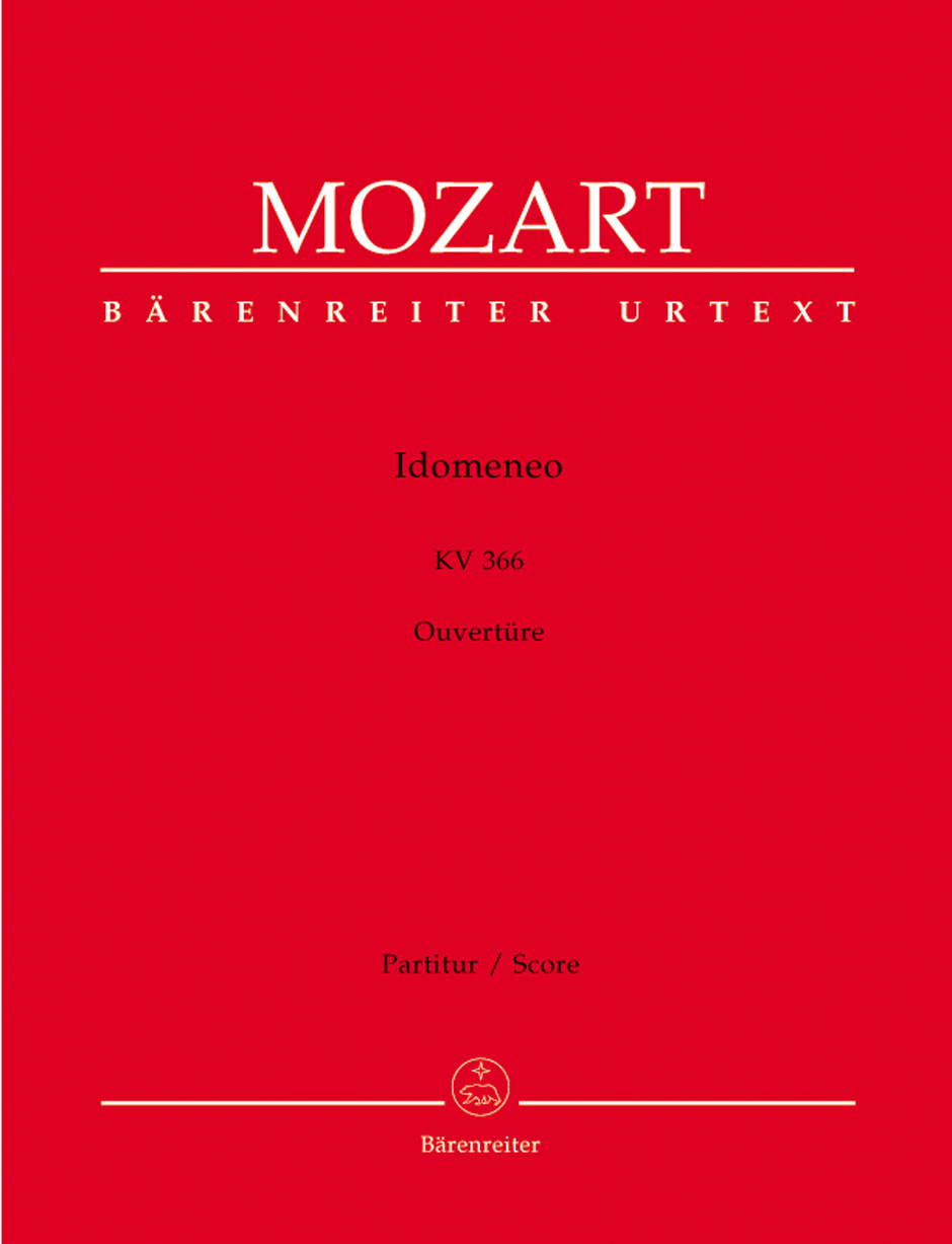 MOZART, W,A, - IDOMENEO KV 366 OUVERTURE, PARTITUR