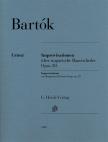 BARTÓK BÉLA - IMPROVISATIONEN ÜBER UNGARISCHE BAUERNLIEDER OP.20