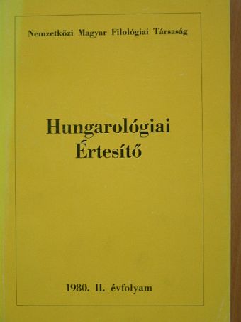 Hungarológiai Értesítő 1980. [antikvár]