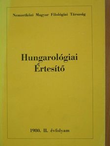 Hungarológiai Értesítő 1980. [antikvár]