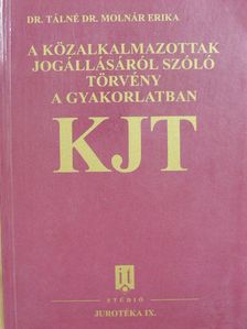 Dr. Tálné Dr. Molnár Erika - A közalkalmazottak jogállásáról szóló törvény a gyakorlatban [antikvár]