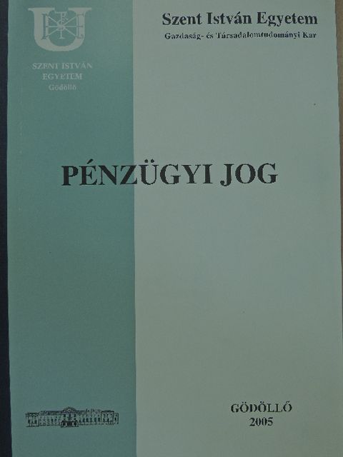 Dr. Kovács László - Pénzügyi jog [antikvár]