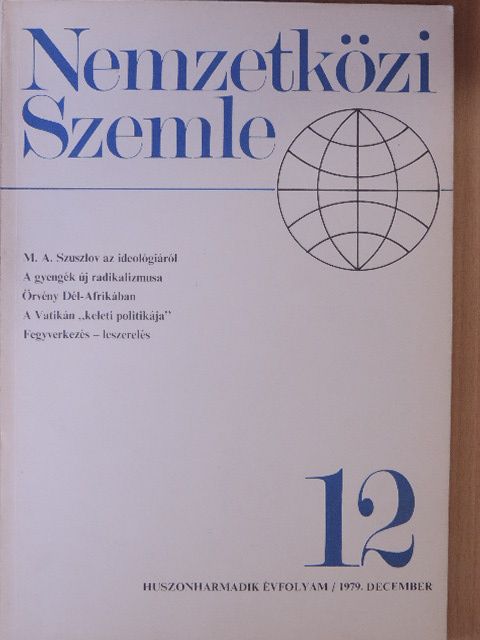 Alceste Santini - Nemzetközi Szemle 1979. december [antikvár]