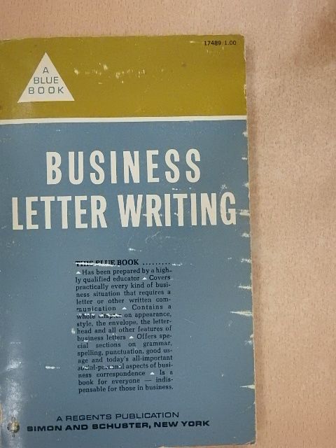 Solomon Wiener - The Blue Book of Business Letter Writing [antikvár]