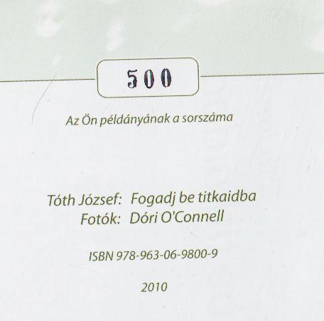 Tóth József - Fogadj be titkaidba [antikvár]