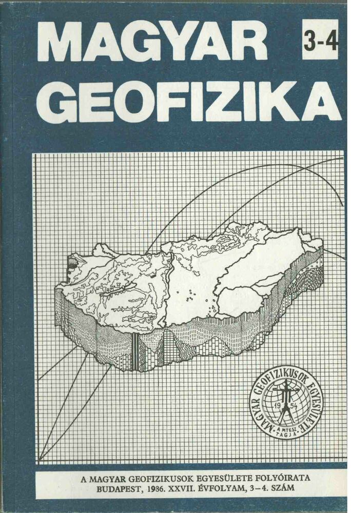 Zelei András - Magyar geofizika XXVII. évf. 3-4. szám [antikvár]