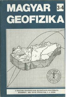 Zelei András - Magyar geofizika XXVII. évf. 3-4. szám [antikvár]