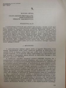 Kauser Dénes - Csatlakozó-érintkezők tervezésének néhány szempontja [antikvár]
