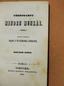 Vörösmarty - Vörösmarty' minden munkái IV-V. (töredék) [antikvár]