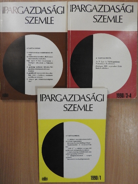 Bélyácz Iván - Ipargazdasági szemle 1990/1-4. [antikvár]